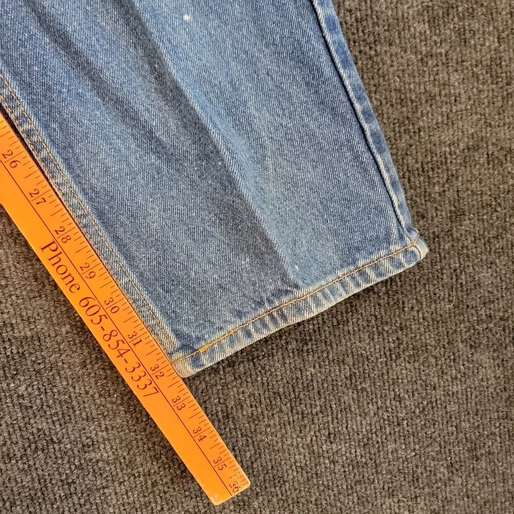 Levis 505 Vintage 90s 32x32 Regular Straight Leg Cotton Medium Wash Denim Jeans